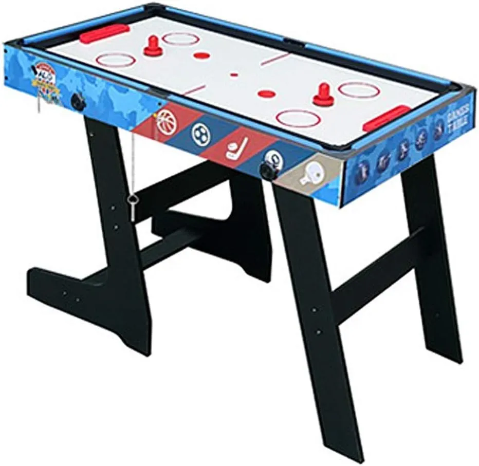 5 in 1 Multi Combo Game Table, Folding Multi Game Combination Table Set with Soccer Foosball Table, Pool Table, Hockey Table, Table Tennis Table, Basketball
