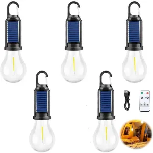 5 Pack LED Camping Lantern Rechargeable LED Tent Lights, Gifts for Men Dad Grandpa, Portable Waterproof Camping Light Bulbs with 4 Light Modes for Outdoor Camp Hiking Hurricane