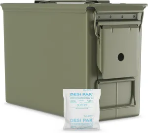 50 Cal Ammo Can M2A2 - Steel Ammo Boxes for Storage, Air Tight & Waterproof Metal Box for Ammunition Rounds or Underground Storage Container, Military Spec Certified Utility Dry Ammo Box   Sealed Lid