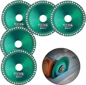 5Pcs Indestructible Discs for Grinder, Indestructible Disc 2.0 - Cut Everything in Seconds, Composite Multifunctional Cutting Saw Blade 4 Inch Ultra-Thin Saw Blade for Angle Grinder(5 Pcs)