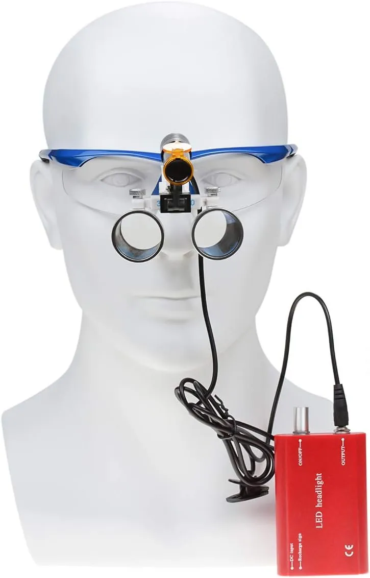 5W Portable LED Headlight Clip On LED Light Plug-in Clip Headlamp with Latest Type Carry On Battery (Red)