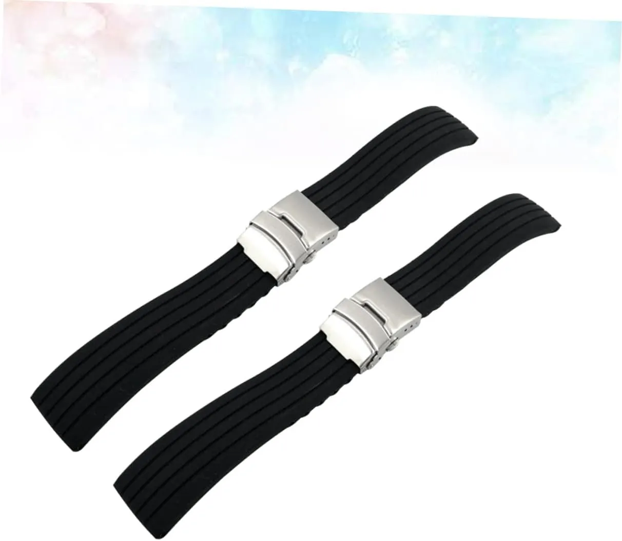 6 Pcs Watch Belt Coworker Foldable Watch Band 18mm Watch Strap 18mm Watch Band Stripe