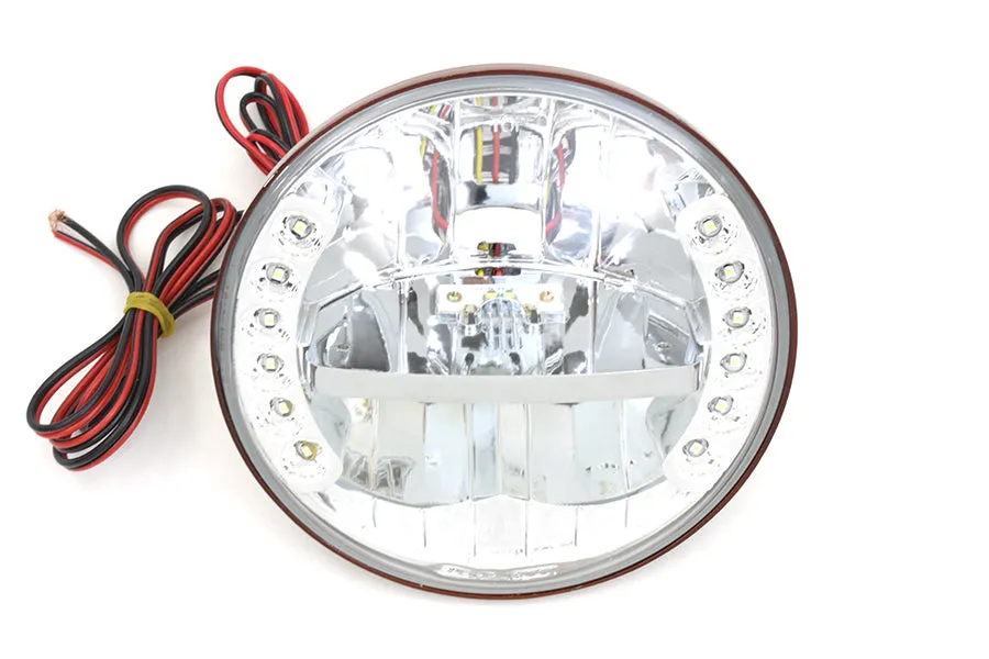 7 LED Headlamp Assembly by Wyatt Gatling 1986 / UP FLST 1992 / 2008 FLSTC 1992 / 2008 FLSTF 1994 / 2013 FLT 1960 / 1984 FLH