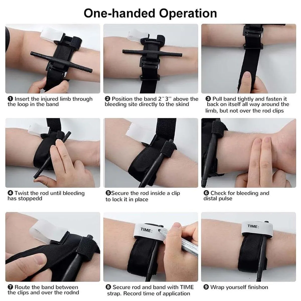 95mm Spinning Tourniquet Medical Emergency First Aid Blood Flow Control Tool