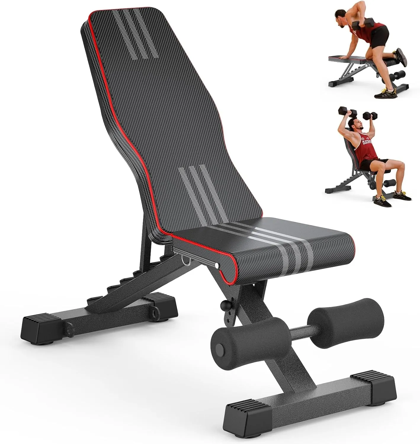 Adjustable/Foldable Weight Bench, 660LBS Home Gym Exercise Bench Incline/Decline Multi-use Exercise Bench Strength Training Workout Bench for Bench Press
