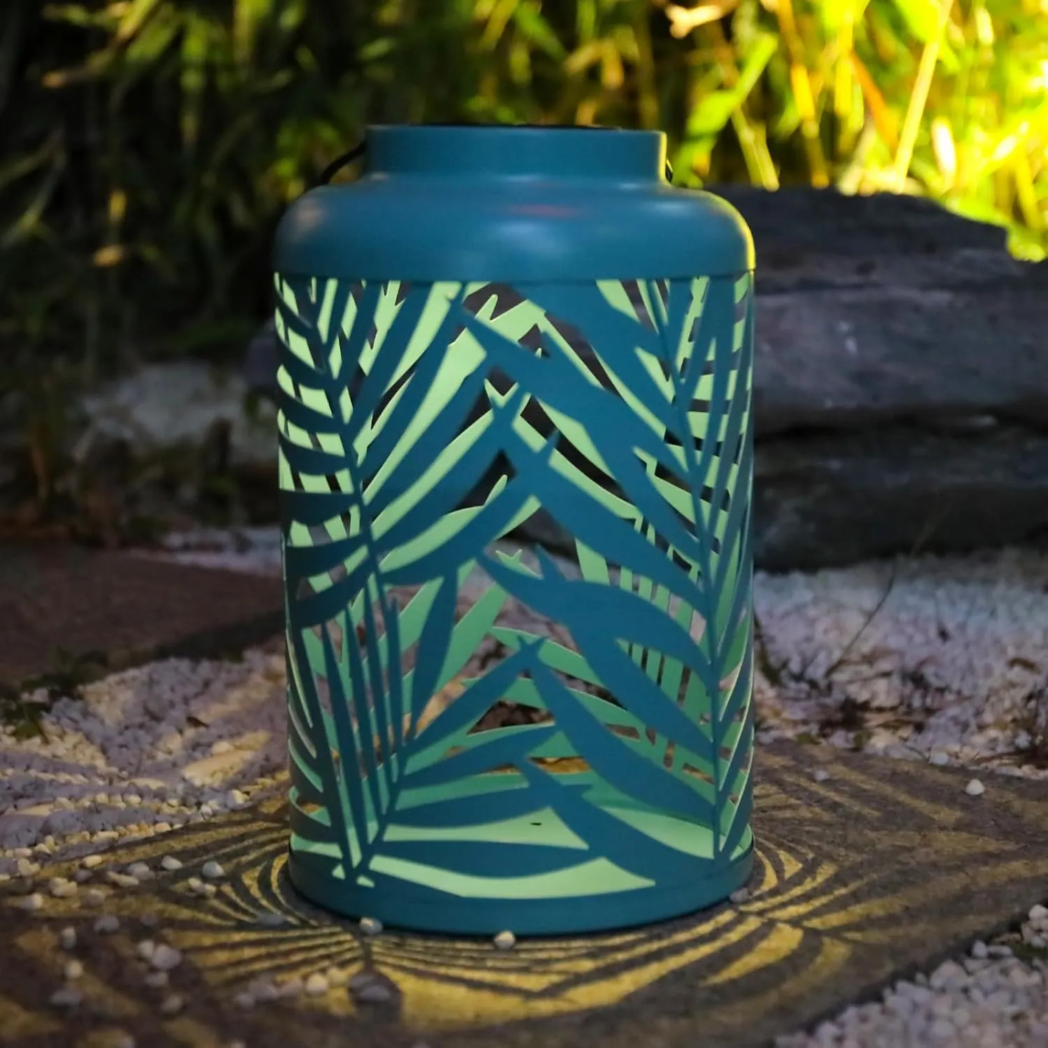 Afirst Solar Lanterns Outdoor, 2 Pack Hanging Solar Lights Hollow Out Waterproof Decorative LED Lanterns for Yard, Patio,Lawn,Pathway,Garden Decor Mother's Day Gifts