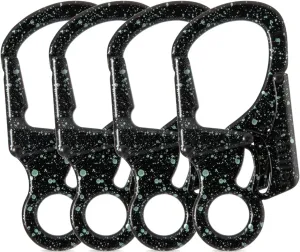 Ahiller Carabiner Clip, Double Anti-Misopening Locking Design, 3" Zinc Alloy Heavy Keychain for Outdoor Camping Hiking, Key Ring Clip