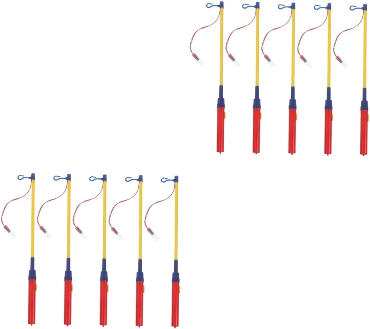 Alasum 10pcs Glow Lantern Sticks with Led Light for Year Lantern Walking Pole Decoration No Battery for Boys and Girls Birthday Parties
