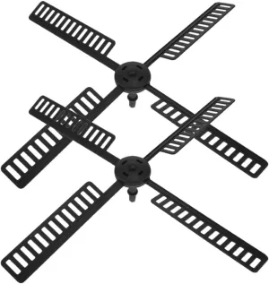 Alipis 2 Sets of Solar Wind Spinner Willow Leaves Dutches Windmill Fan Blades Solar Garden Windmill Lighthouse Lantern Windmill Model Fan Part for Lawn Patio Decoration