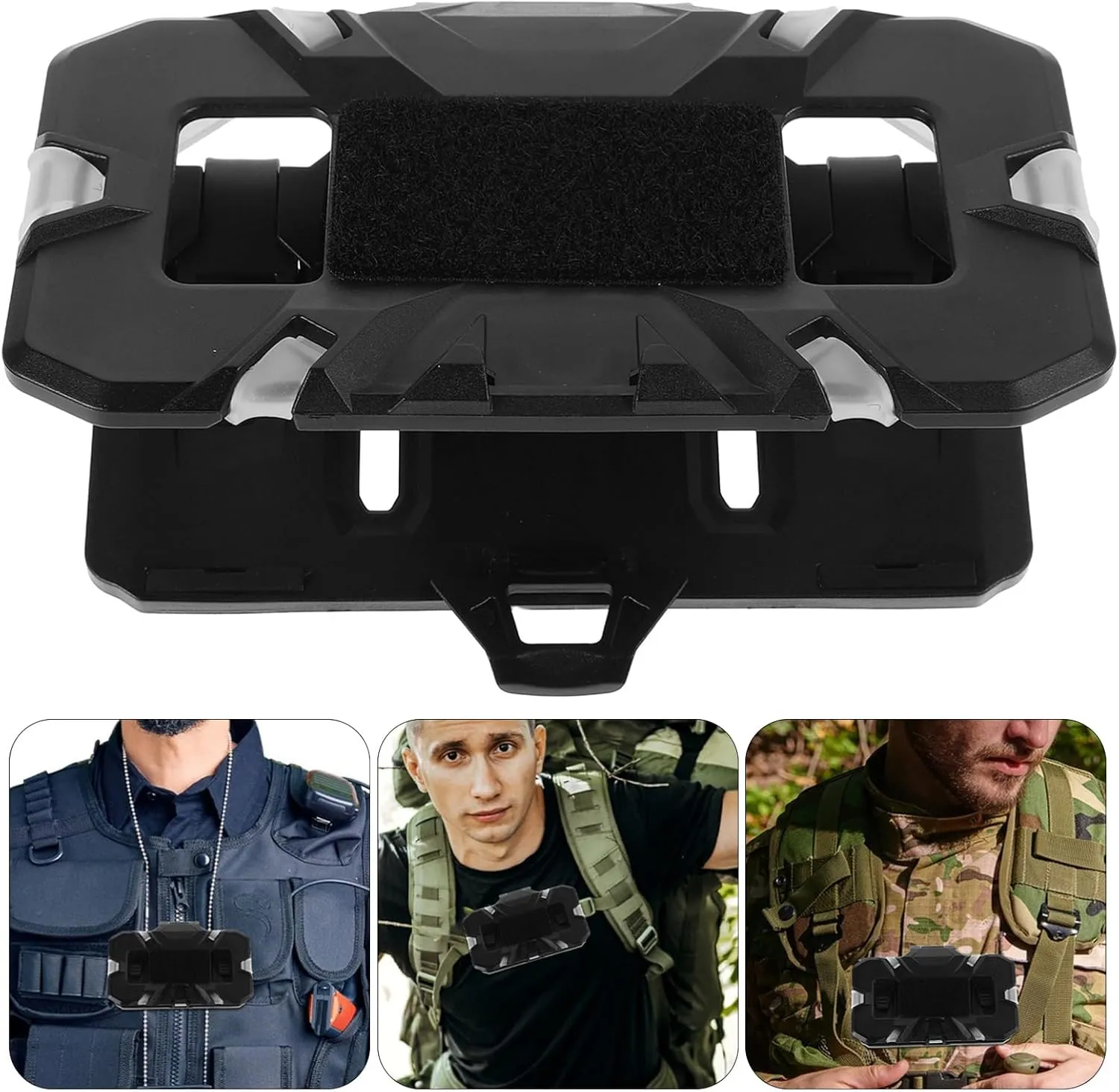 Alipis Foldable Gear Board Carrier Vest Accessory Phone Mount for Outdoor Hiking and Hunting Activities Chest-Mounted