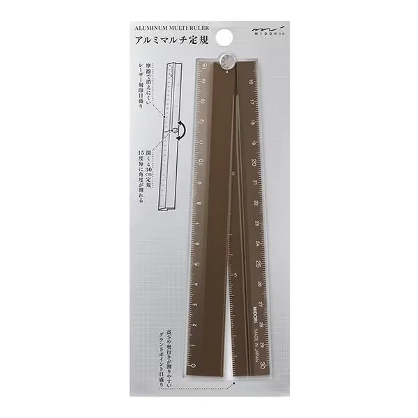 Aluminum Foldable Ruler 30cm / Midori DESIGNPHIL
