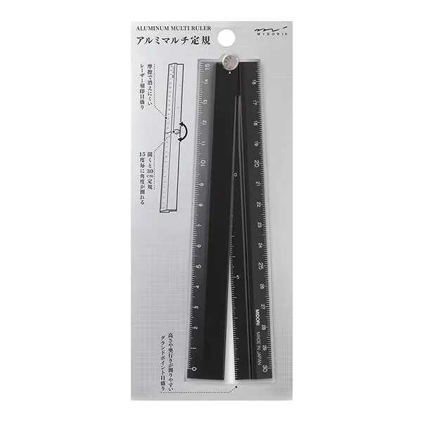 Aluminum Foldable Ruler 30cm / Midori DESIGNPHIL