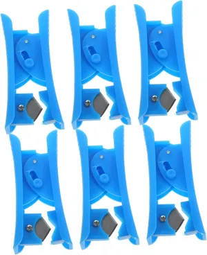Angoily 6pcs Pipe Cutter Scissors Hose Tube Cutter for Pe Pu Vinyl and Rubber High-temperature Quenching Replaceable Blade Sturdy Constructi