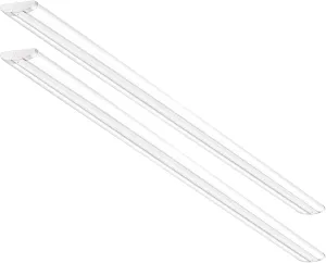 ANTLUX 8FT LED Shop Light 110W [6-lamp T8 Fluorescent Equiv.], Compact 8 Foot Strip Lights, 12500LM, 6000K, Commercial Grade Flush Mount Ultra Slim LED Wraparound for Garage Office Warehouse, 2 Pack