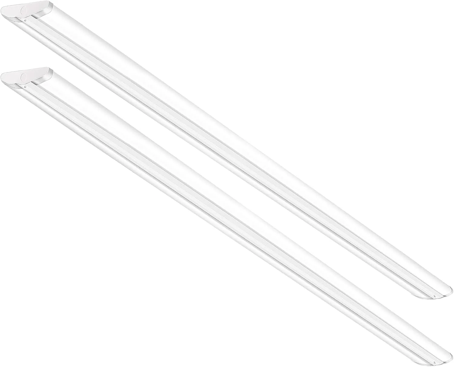 ANTLUX 8FT LED Shop Light 110W [6-lamp T8 Fluorescent Equiv.], Compact 8 Foot Strip Lights, 12500LM, 6000K, Commercial Grade Flush Mount Ultra Slim LED Wraparound for Garage Office Warehouse, 2 Pack
