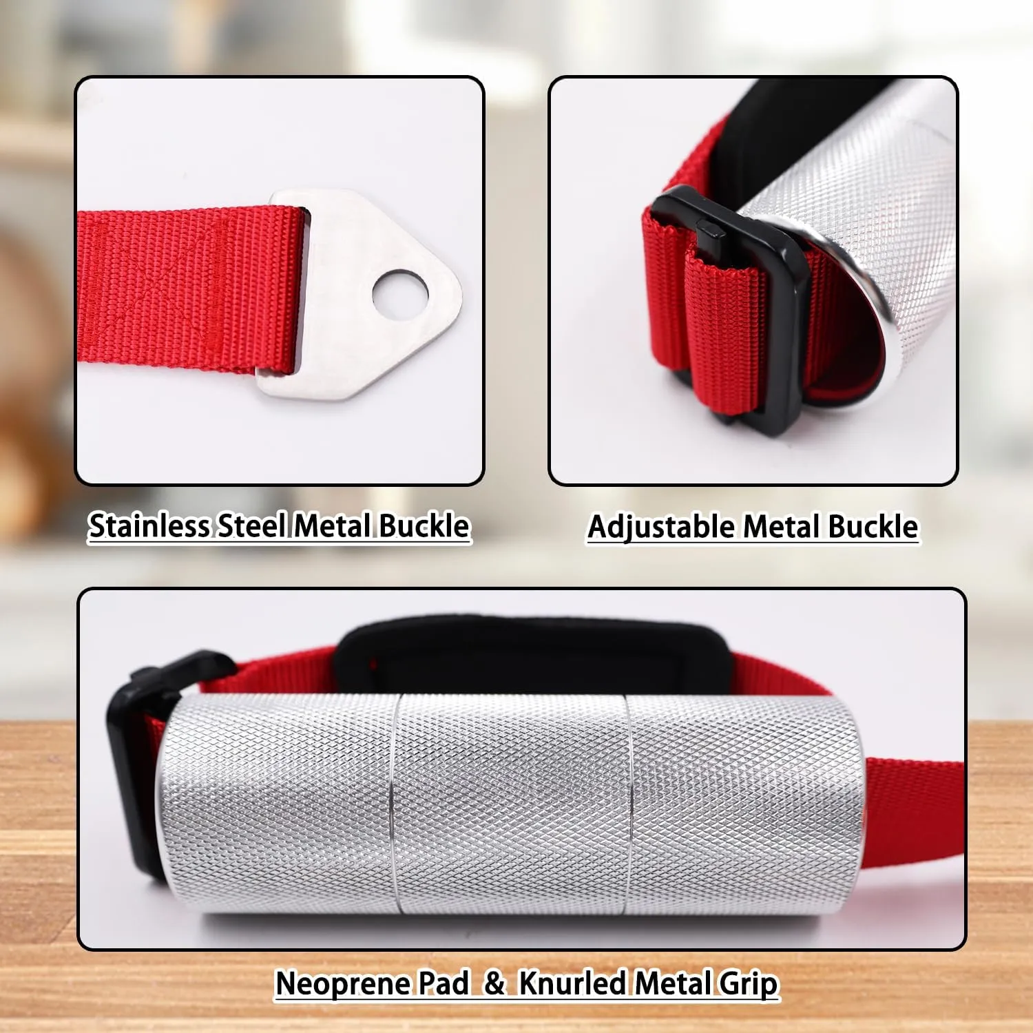 Arm Wrestling Training Handle – 2-Inch Aluminum Grip for Enhanced Pronation Strength, with Heavy-Duty Strap, Carabiner, and Storage Bag