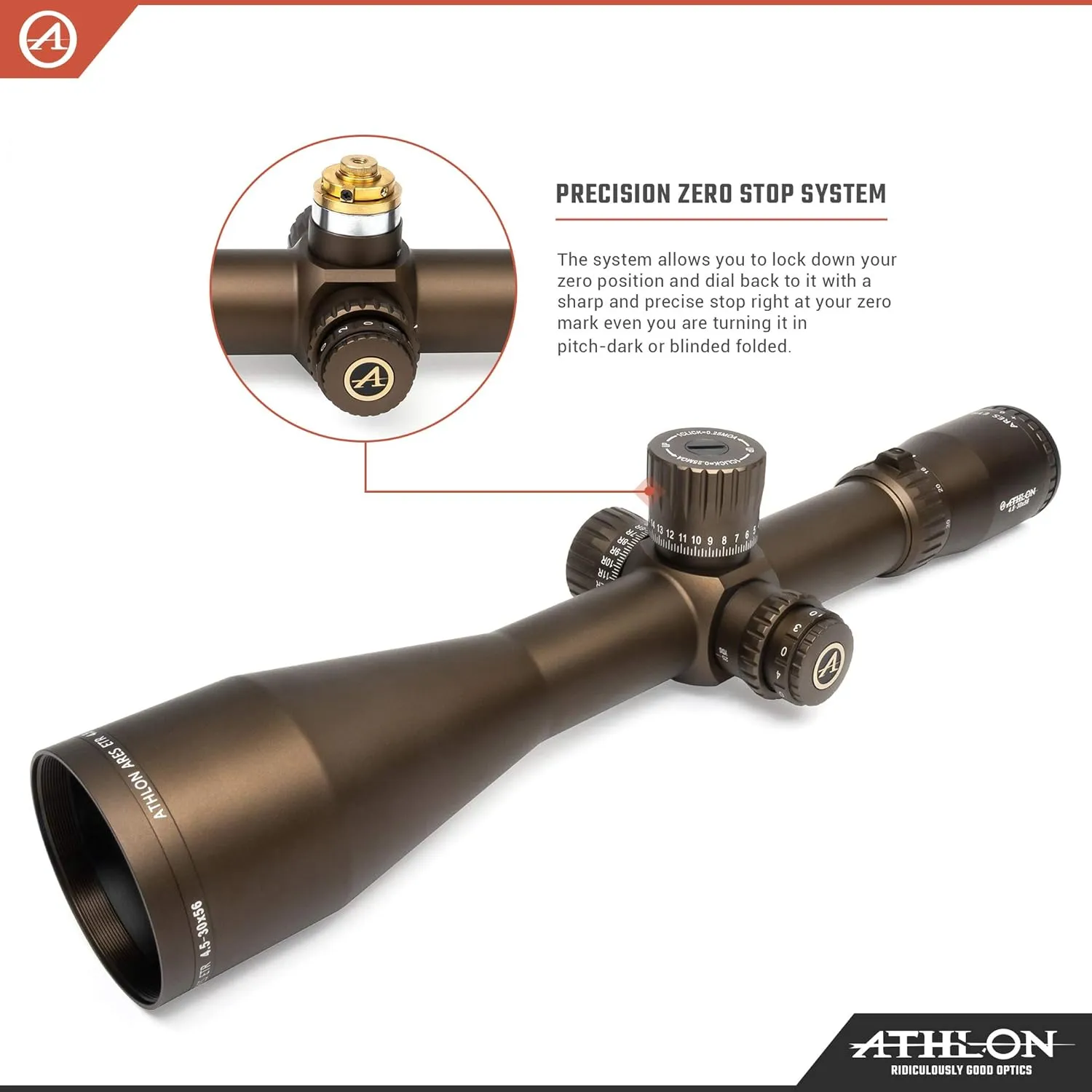 Athlon Optics Ares ETR UHD 4.5-30x56 First Focal Plane Riflescopes