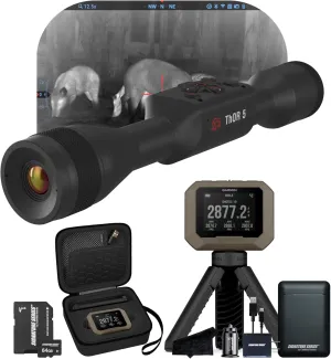 ATN Thor 5 320 Thermal Scope, Gen 5 Sensor | Magnification | Video Recording, Ballistic Calculator, RAV | with Garmin Xero C1 Pro Chronograph | Exclusive Signature Series Kit