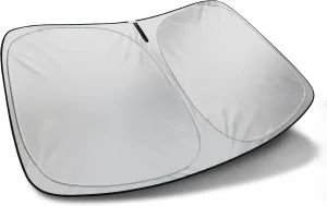 Autotech Park Foldable Sunshade Compatible with 2014-2024 Mitsubishi Mirage Sedan, UV Reflective and Easy Storage, Custom-fit Car Windshield Sun Shade