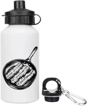 Azeeda 400ml 'Bacon in a Frying Pan' Kids Reusable Water/Drinks Bottle (WT00070963)