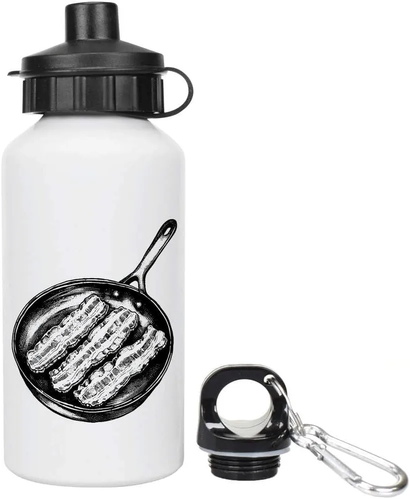Azeeda 400ml 'Bacon in a Frying Pan' Kids Reusable Water/Drinks Bottle (WT00070963)