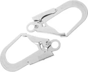 Balacoo 2pcs Climbing Carabiner Hook Auto Locking Mountaineering Safety Hook for Outdoor Activities