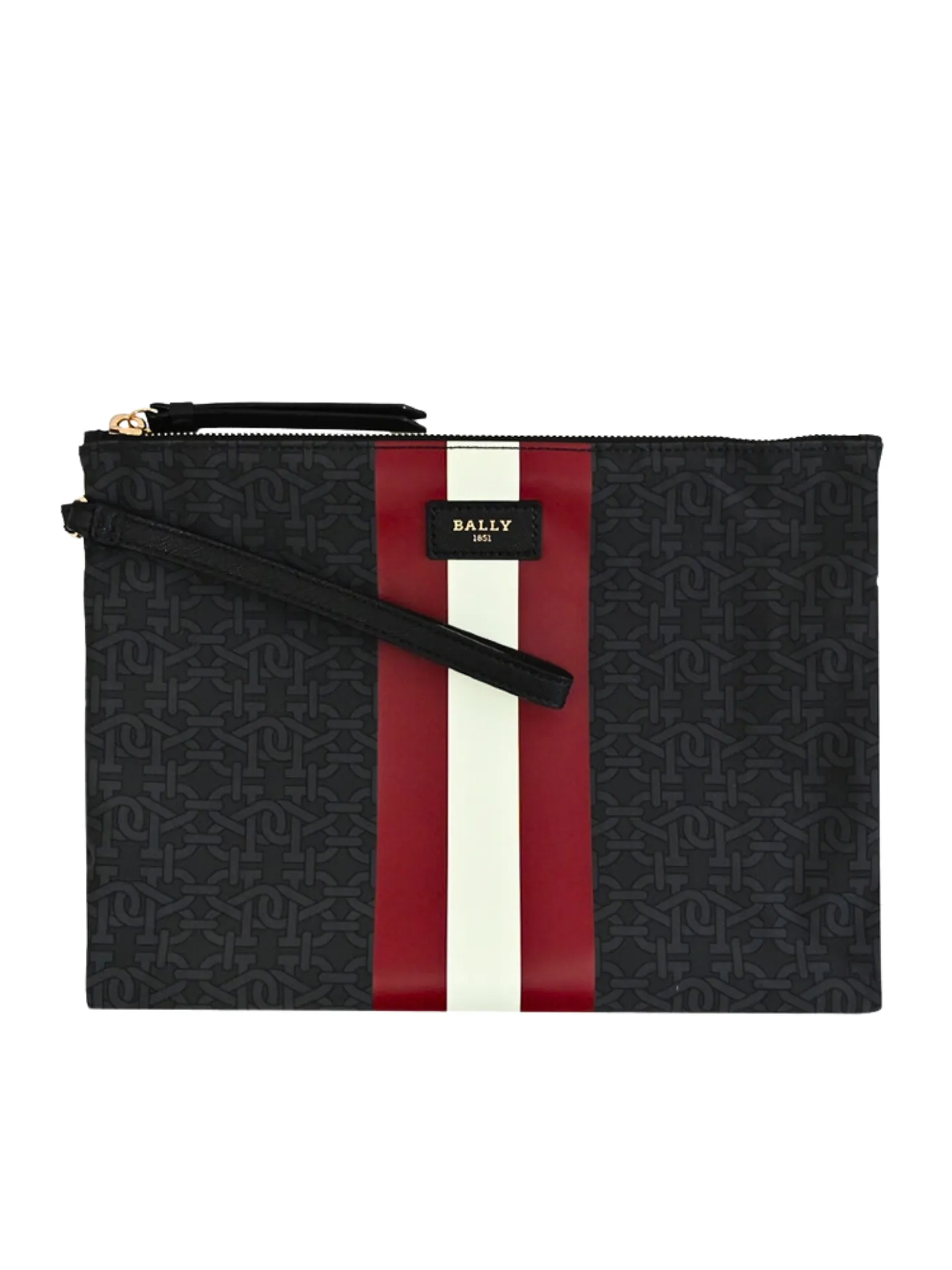 Bally Foldable Monogram Nylon Tote Bag Anthracite Multi