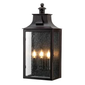 Balmoral 3 Light Wall Lantern | Old Bronze