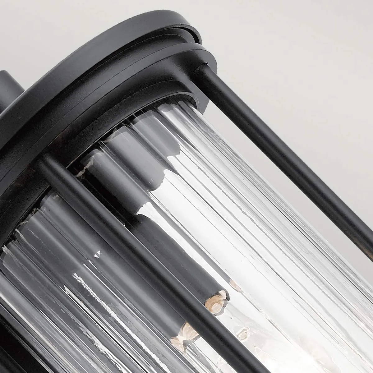 Barras 1 Light Medium Wall Lantern | Black