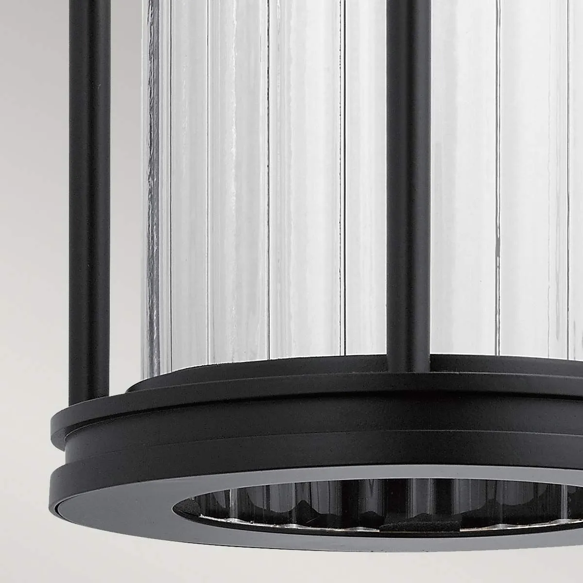 Barras 1 Light Medium Wall Lantern | Black