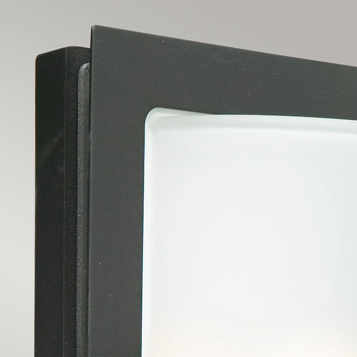 Basel 1 Light Wall Lantern - Black With Frosted Glass | Black