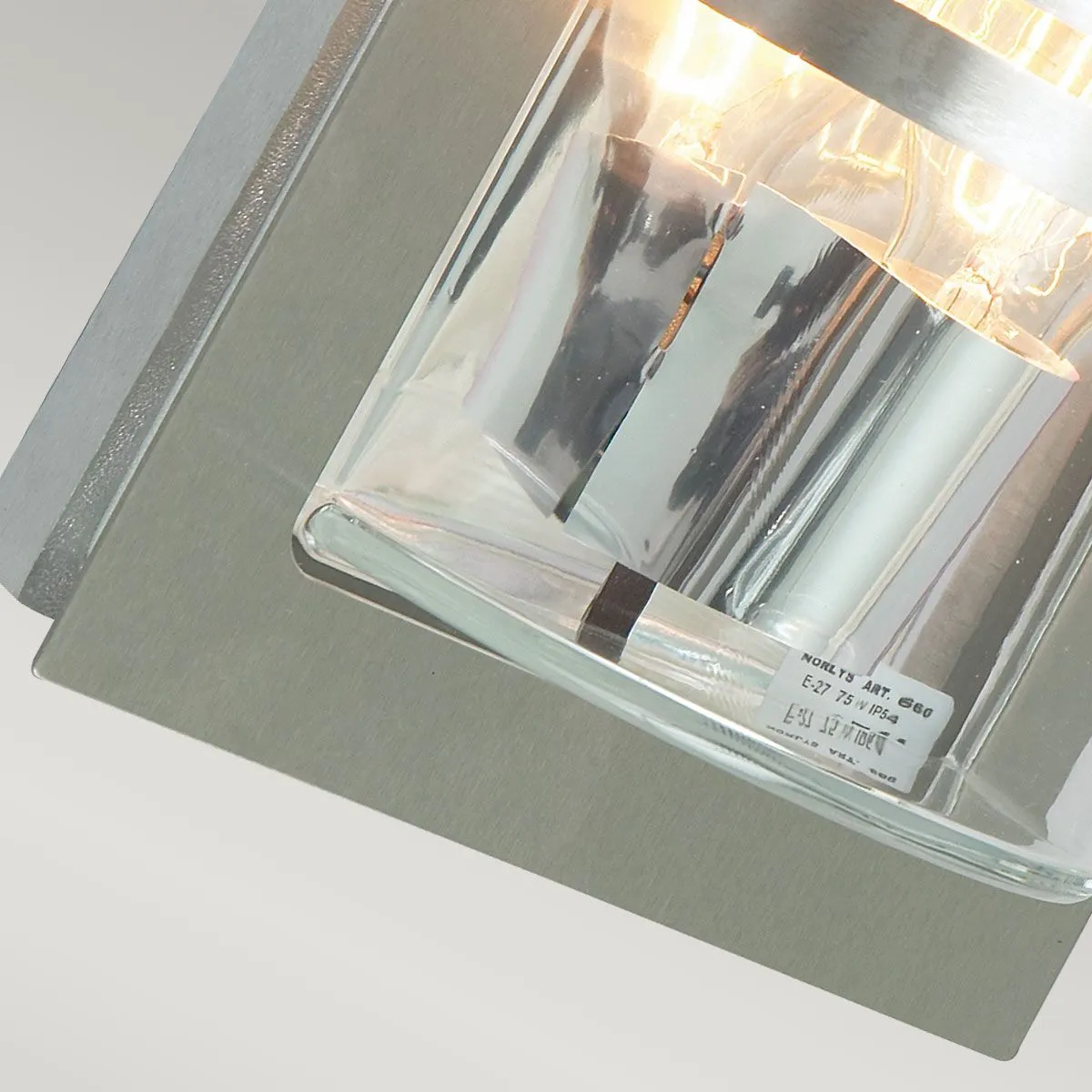 Basel 1 Light Wall Lantern - Stainless Steel With Clear Glass | Stainless Steel
