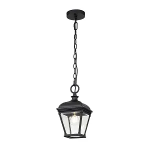 Bayview 1 Light Medium Chain Lantern  | Black