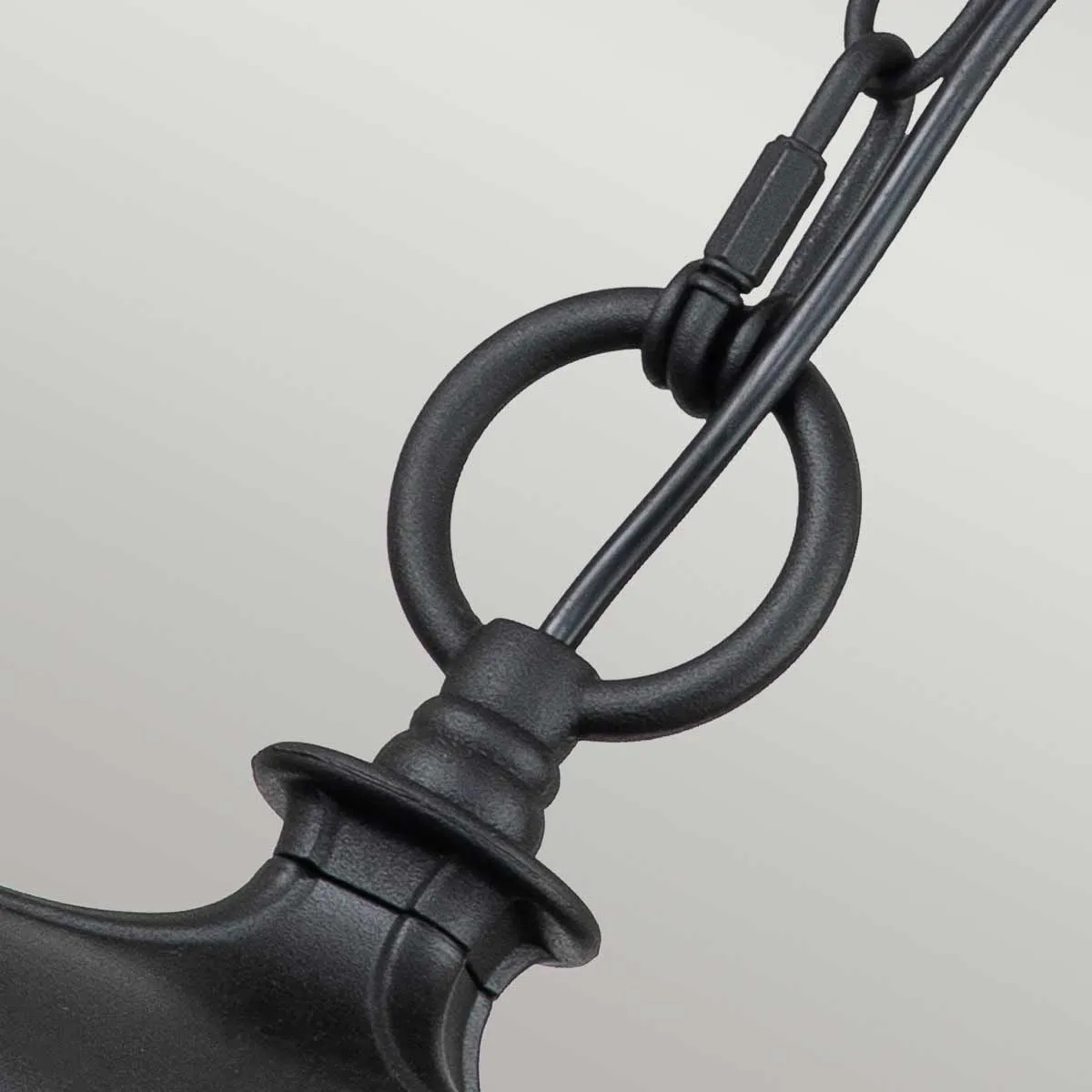 Bayview 1 Light Medium Chain Lantern  | Black