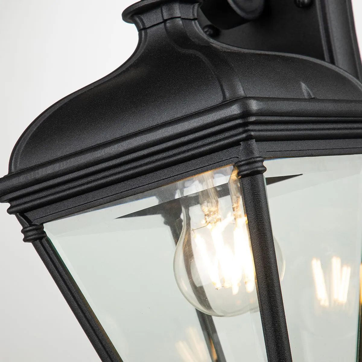 Bayview 1 Light Medium Wall Lantern | Black