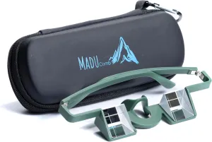 Belay Glasses for Rock & Sport Climbing – Lightweight Prism Glasses for Neck Relief & Clear Belaying with Hard Case