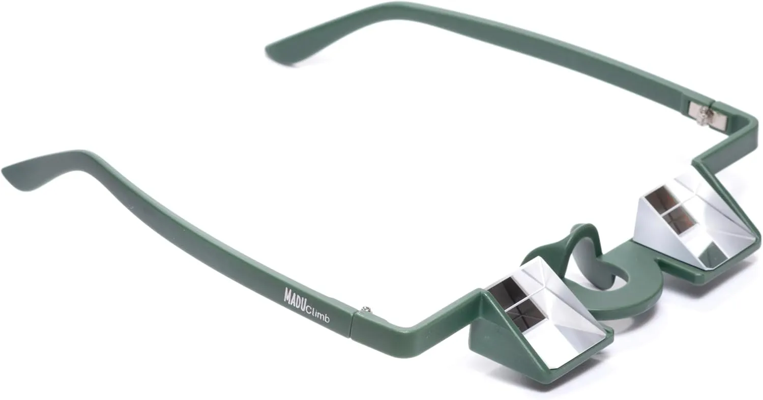 Belay Glasses for Rock & Sport Climbing – Lightweight Prism Glasses for Neck Relief & Clear Belaying with Hard Case