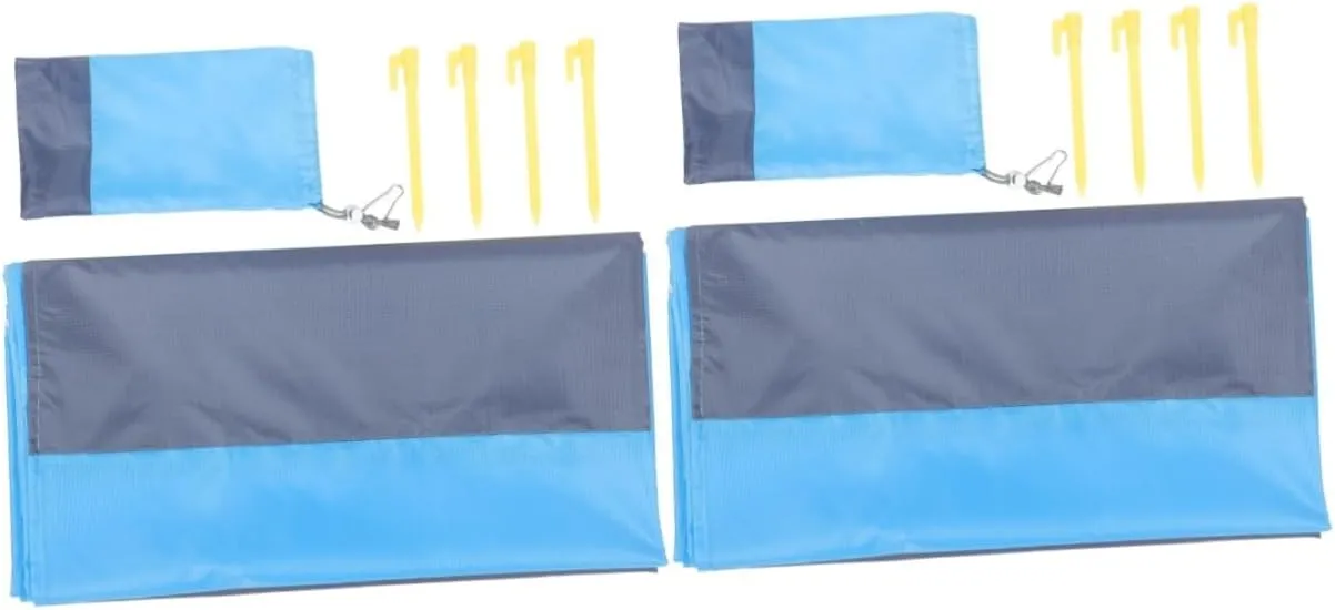 BESPORTBLE 2pcs Camping Blanket Packable Multi-Purpose Mat Pool Ground Cloth Quick Dry