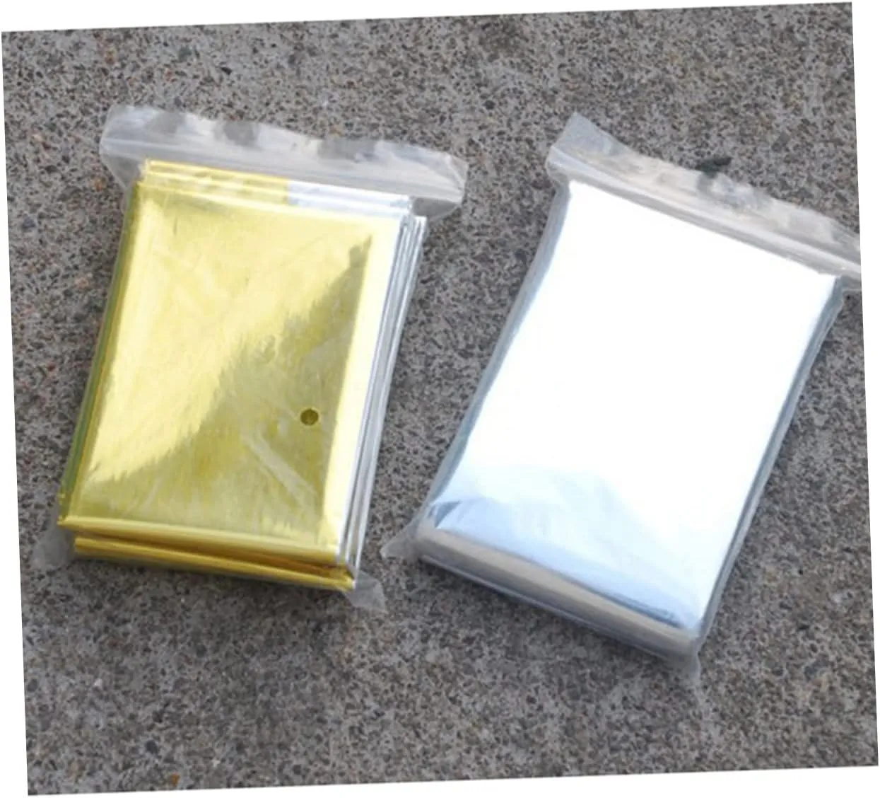 BESPORTBLE 3pcs Emergency Foil Blanket 160x210cm Reflective Thermal Waterproof Windproof Outdoor Hiking Cover