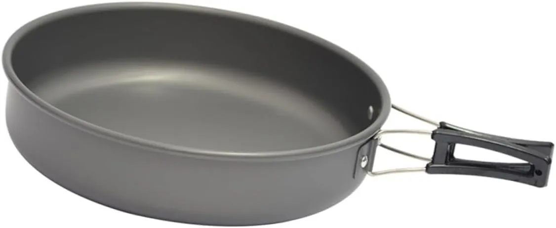 BESPORTBLE Aluminum Portable Pot Non-stick Camping Cookware Cooking Pot Utensils for Camping Hiking and Picnic