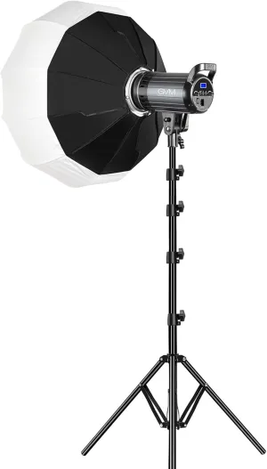 Bi-Color LED Video Light, GVM 100W Photography Lighting with Bowens Mount, APP Control System, Lantern Softbox Video Lighting Kit for YouTube Outdoor Studio, Dimmable 3200K-5600K, CRI 97 