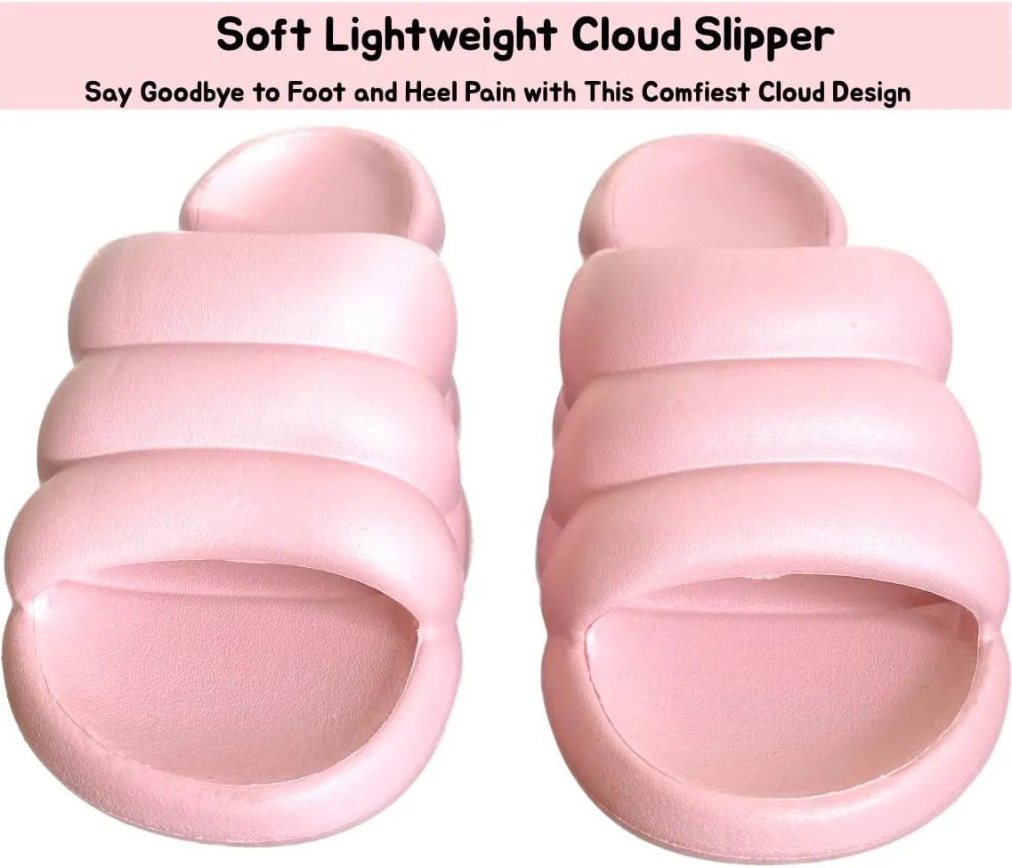 Billows Cloud Slippers for Women | Cloud Maternity Slippers | Indoor Outdoor Bubble Slides | Cloud Slides Women | Comfortable Light Non-Slip Womens Cloud Slippers | Multi-purpose Pillow Slides | Waterproof Cloud Slippers | Women Cloud Slides