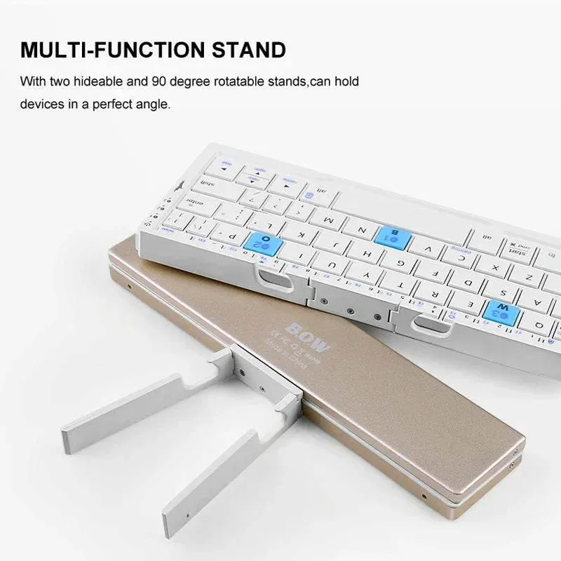 Bluetooth Foldable Keyboard - Wireless Multi-Device Portable Typing Solution
