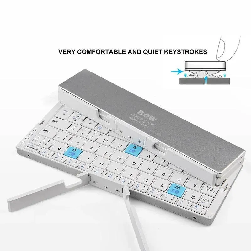 Bluetooth Foldable Keyboard - Wireless Multi-Device Portable Typing Solution