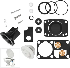 Bonbo 29045 Replacement for Jabsco Twist N Lock Marine Manual Toilet Service Kits for 29090-2000 Compact & 29120-2000 Household Toilet Pump Assemblies 1998 1999 2000 2001 2002 2003 2004 2005 2006 2007