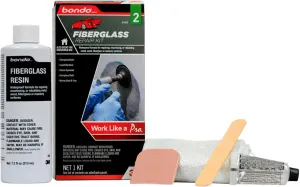 Bondo Fiberglass Resin Repair Kit, 00420, 0.45 Pint
