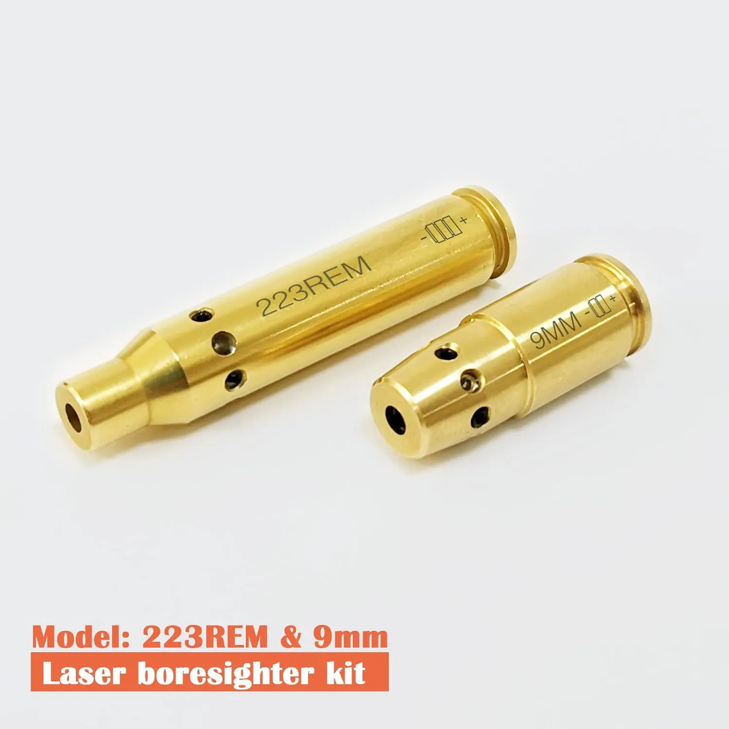 Bore Sight 9mm/.40 S&W/45ACP/223REM Laser Sight Red Dot Boresighter with 9pcs Batteries