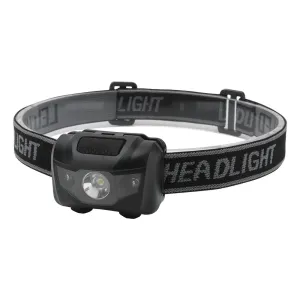 BORUIT 3W Mini Headlamp 400lm AAA Battery Red Light Waterproof Torch for Outdoors