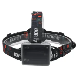 BORUIT RJ-2166 Zoom Headlamp 1000lm AA Battery Waterproof LED Torch for Camping