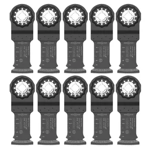 BOSCH OSL114F-10 1-1/4 in. STARLOCK Bi-Metal Plunge Cut Oscillating Multi-Tool Saw Blade (10-Pack)